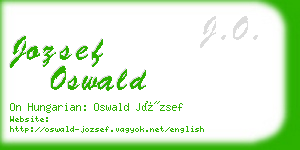 jozsef oswald business card